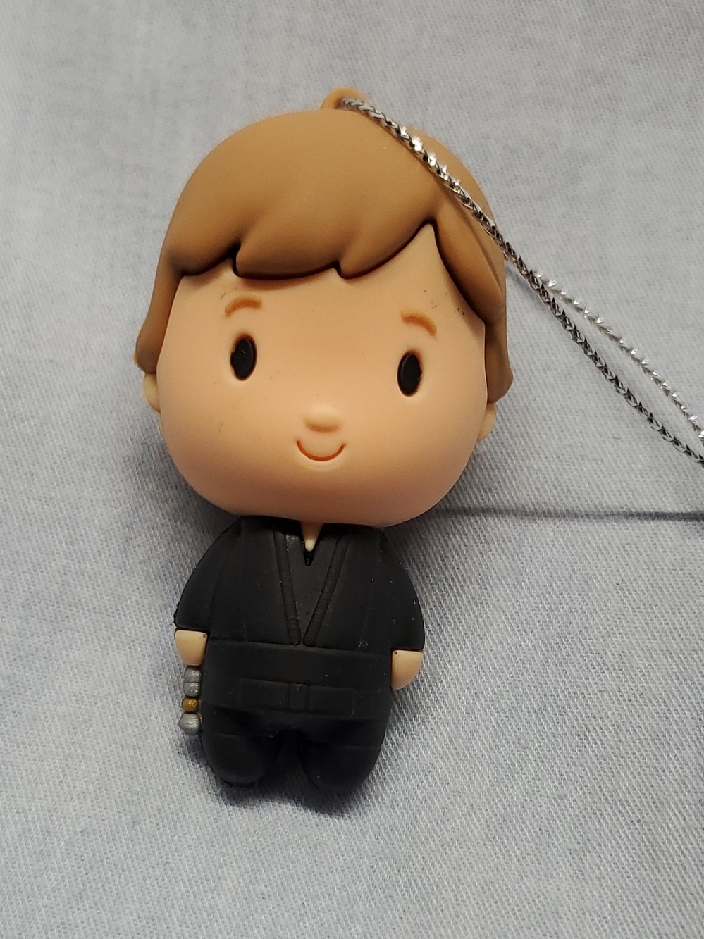 Star Wars Luke Skywalker Figure Keychain with Black Outfit